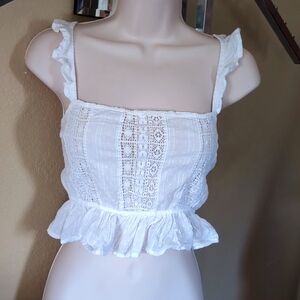 Lacey Crop top Size large Forever 21